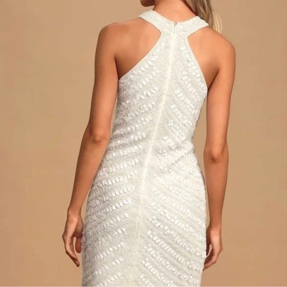 Lulus crystals and feathers dress - Picture 4 of 7